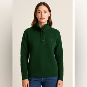 Gant Green lanbswool sweater size large